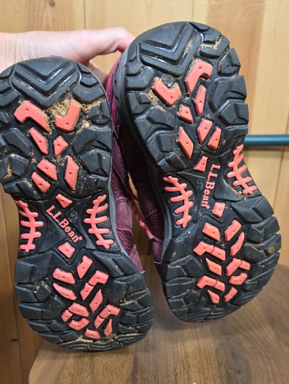 L.L. Bean Girls Purple and Pink Hiking Boots - Picture 5 of 9